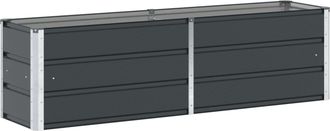 vidaXL Jardinera Antracita 160 X 40 X 45 Cm Acero Vidaxl
