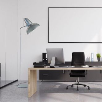 Tosel L&aacute;mpara para leer metal Alt.150cm aluminio Pantalla: aluminio