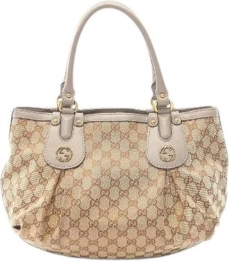 Gucci Pre-owned Borsa Tote in Tela GG Scarlatto - - Pre-owned - Donna - Beige - ONE SIZE
