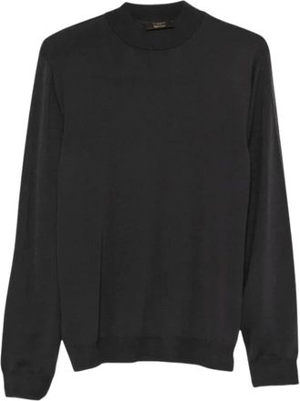 Zanone Hombre, Jerseys, Negro, Talla: XL