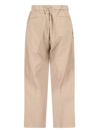 White Sand Mens Trousers Beige Lyocell