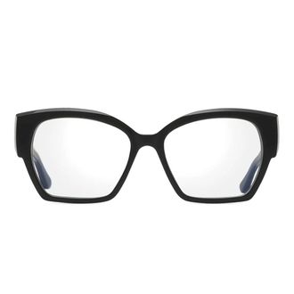 Dita Eyewear Ideala Oversized Square Frame Eyeglasses with Gold-tone Rivet Details