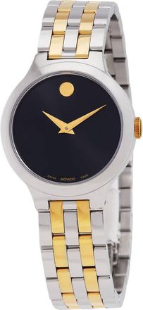 Movado Veturi Quartz Black Dial Ladies Watch 0608045