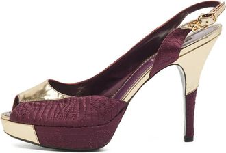 Louis Vuitton Pumps con cinturino posteriore 110mm - Viola