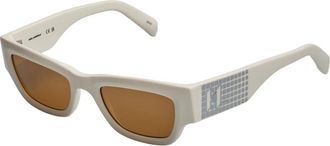 Karl Lagerfeld Injectie - Dames - Zonnebrillen - Wit - ONE Size - Accessoires