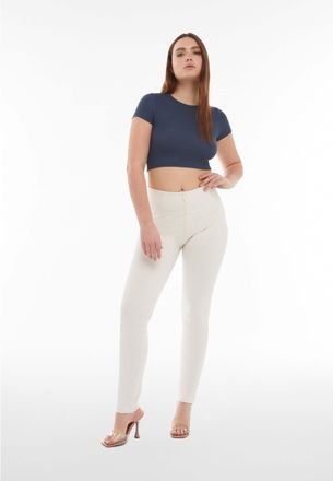 Freddy Leggings FREDDY Leggings WRUP1HC001ORG, Damen, Gr. XL, EURO, weiss (lily wei&szlig;), Obermaterial: 81% Baumwolle CO. 19% Elasthan EL., Hosen Leggings