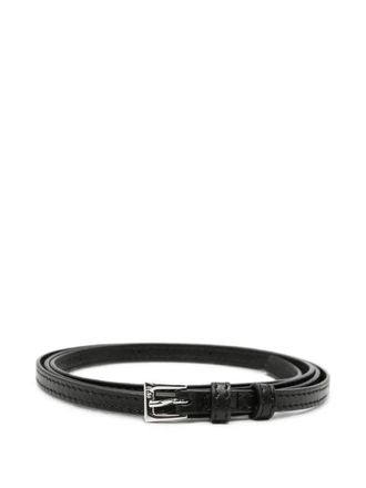 N&deg;21 Belt Silver Buckle 6601.6974 9000 Black