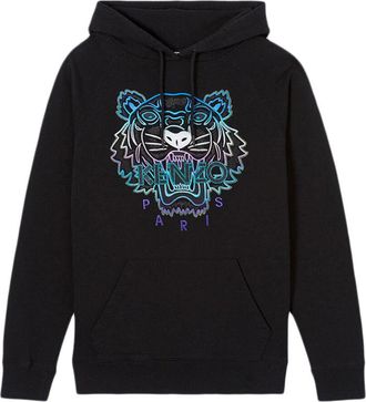 Kenzo (WMNS) KENZO Tiger Head hooded Pullover Long Sleeves Hoodie Black F962SW7704X7-99