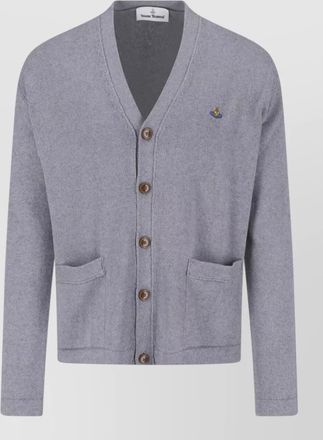 Vivienne Westwood cashmere v-neck ribbed cardigan