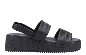 Hush Puppies Rachel Womens Leather Sandals - Black - Size UK 8