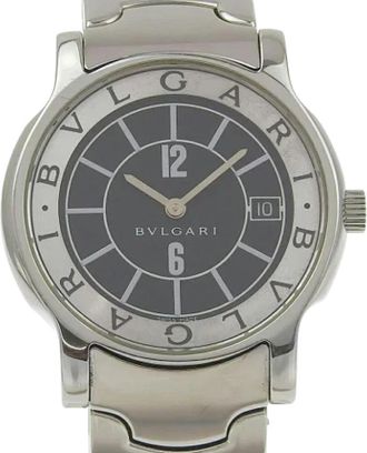 Bulgari Pre-owned Stainless Steel watches - Heren - Vintage Horloges - Zwart - ONE Size - Vintage