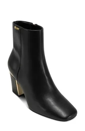 DKNY Cianna Block Heel Bootie in Black at Nordstrom Rack, Size 7