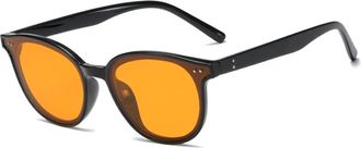 Generic Sports Men Driving Sunglasses Vacation Outdoor Women Commuter Sun Glasses(Orange)
