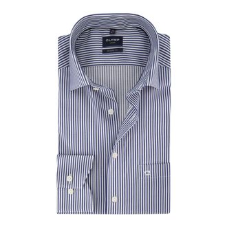 Olymp Olymp, Heren, Overhemden, Blauw, Maat: 2XL Katoen