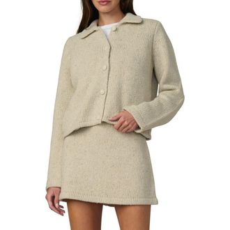 Joe's The Lennon Wool Blend Collared Cardigan in Stone Marl at Nordstrom Rack, Size X-Small