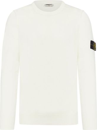 Stone Island CREW NECK SWEATER WITH BADGE - Stone Island - Man