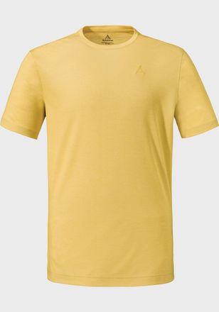 Sch&ouml;ffel Funktionsshirt SCH&Ouml;FFEL Urban T Shirt Style Galerne MNS, Herren, Gr. 46, gelb (5205, gelb), Oberstoff: 74% Polyester, 26% Lyocell, Rundhals, Shirts Fu