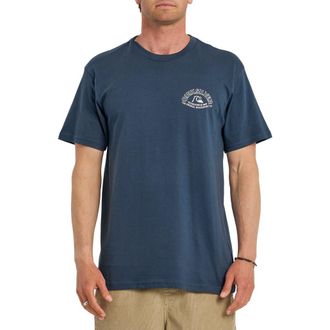 Quiksilver Bubble Arch Cotton Graphic T-Shirt in Dark Denim at Nordstrom, Size Xx-Large