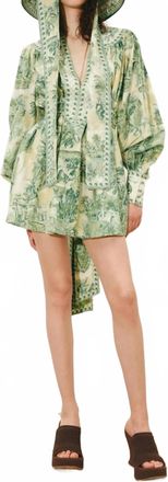 Alemais Sara Mini Dress In Green
