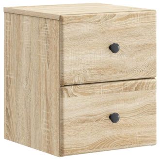 vidaXL Mesita De Noche De Pared Roble Sonoma 34,5 X 33 X 40 Cm Vidaxl
