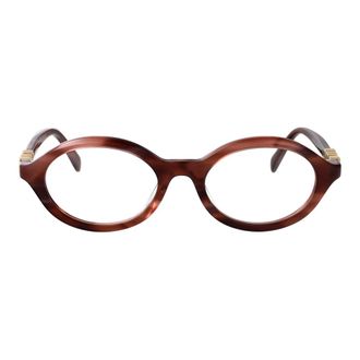 Gucci Glasses, unisex, Brown, Size: 51 MM Gg2153O Oval Optical Frame