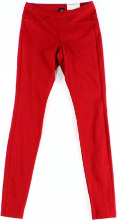 Hue Womens Original Denim Leggings In Deep Red