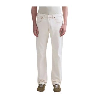 Replay Straight Jeans, male, Beige, Size: W33 Deryck Regular-fit Jeans