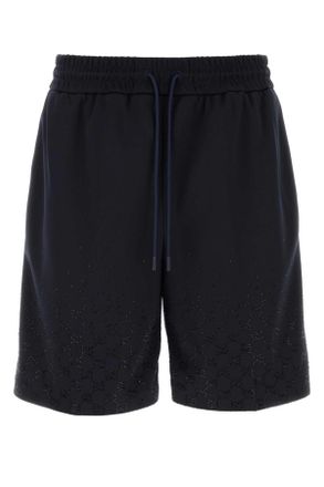 Gucci Midnight Blue Polyester Bermuda Shorts