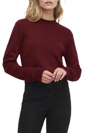Favorite Daughter The Whitney Mock Neck Sweater in Vino at Nordstrom, Size X-Small