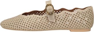 Kurt Geiger Schoenen, Dames, Geel, 40 EU, Leer, Wavy Mayfair Ballerina