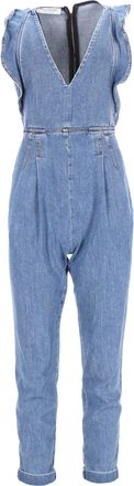 Philosophy di Lorenzo Serafini Philosophy di Lorenzo Serafini Denim Jumpsuit in Light Blue Cotton
