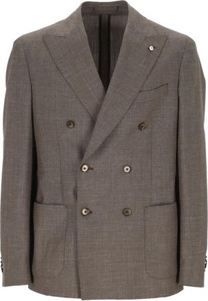 L.B.M. 1911 Blazer doppiopetto - Marrone