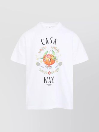 Casablanca organic cotton printed short-sleeve t-shirt