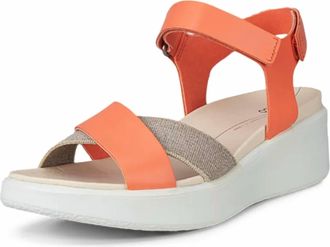 Ecco Women Flowt Sandal In Coral