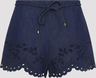 Zimmermann Pantaloncini in denim ricamato Zimmermann Mahon