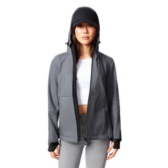 Alpine North Mackenzie - Womens Fleece Lined Softshell Windbreaker in Dark Grey at Nordstrom, Size Xx-Large