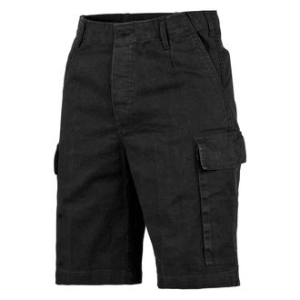 MFH BW Mens Bermuda Moleskin Black Stonewashed Size XXL