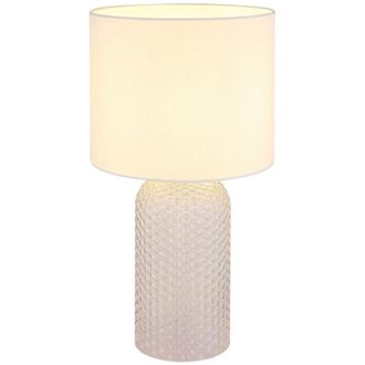 Globo Lighting Globo Sofia L&aacute;mpara De Mesa Con Pantalla Redonda Blanca 1x E27