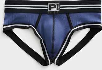 Pump! Mens 1 Round2 ribbed backless trunk Cotton