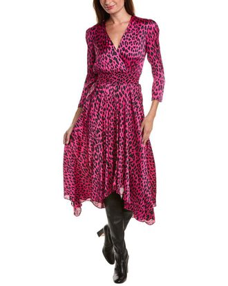 Maje Surplice Midi Dress