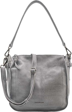 Fredsbruder FREDsBRUDER My Forever Friend Hobo Leather Shoulder Bag Grey