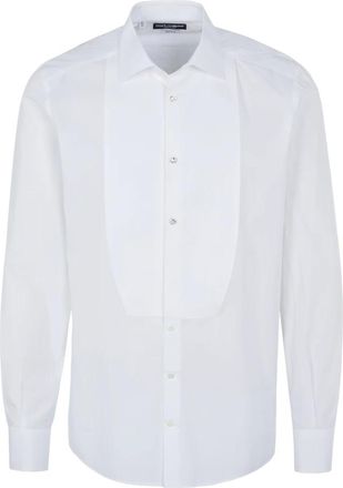 Dolce & Gabbana Klassiek Smokinghemd - Heren - Overhemden - Wit - Maat: 2XL