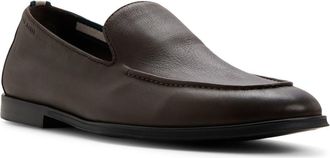 Ted Baker Croxley Loafer in Cafe Grainy Leather at Nordstrom, Size 10.5