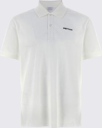 Alexander McQueen Polo in cotone basic McQueen