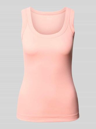 Marc Cain Tanktop in Ripp-Optik mit Rundhalsausschnitt in Pink, Gr&ouml;&szlig;e 34