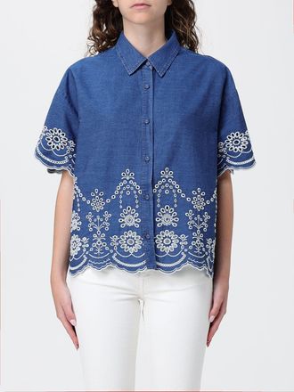 MC2 Saint Barth Camicia in cotone con ricami