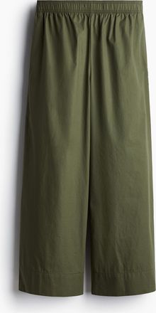 H&M Baumwollhose in 7/8-Länge - Green