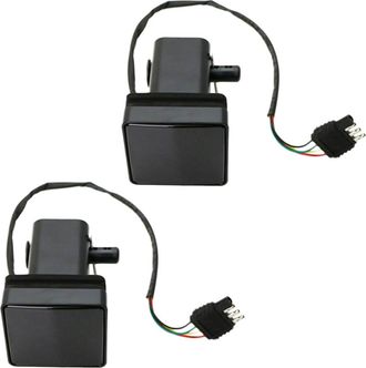 OEM 2 Cubiertas Para Enganche De Remolque De 2 Pulgadas Con Lente Ahumada Y Luz De Freno Led De 15 Pulgadas