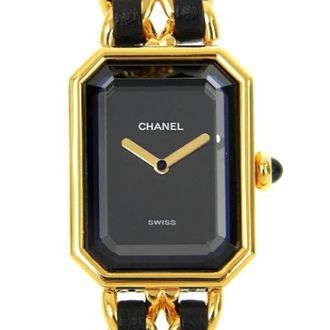 Chanel Pre-owned Metal watches - Dames - Vintage Horloges - Zwart - ONE Size - Leer - Vintage