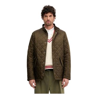 Barbour Jassen, Heren, Groen, L, Leer, Flyweight Chelsea Quilted Jacket